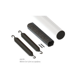 AL rameno L-8m(2x4.2m so spojkou), 90mm pre závoru ALT624 AL rameno L-8m(2x4.2m so spojkou), 90mm pre závoru ALT624